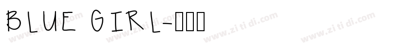 BLUE GIRL字体转换